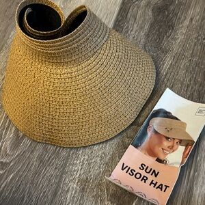 Tan Sun Visor Hat